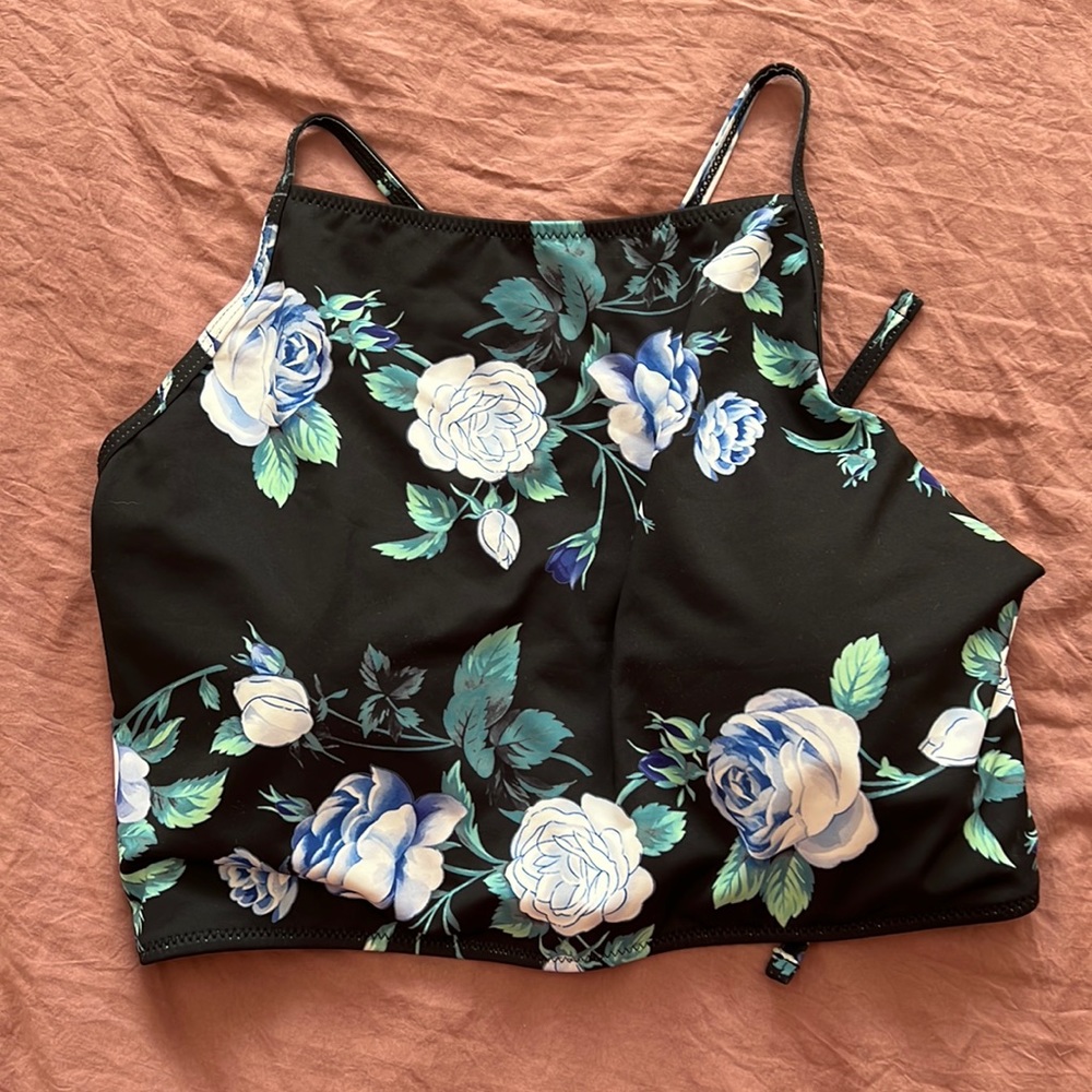 High neck bikini top
